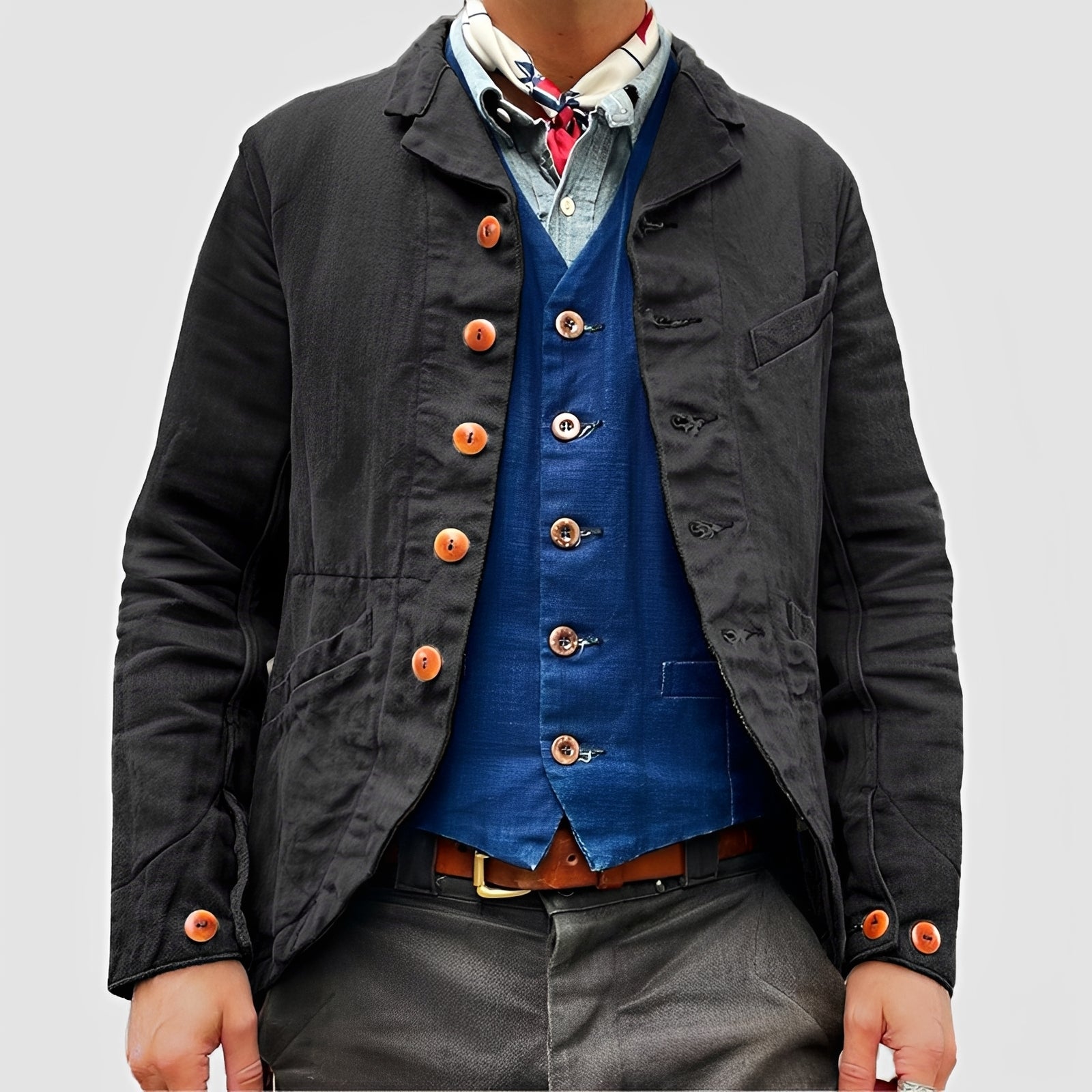 Rick - Veste large avec plusieurs poches