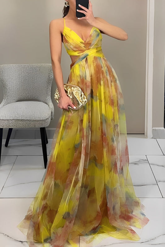 Davina - Robe Maxi Évasée Élégante