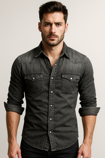 Maxime - Chemise en jean confortable pour homme