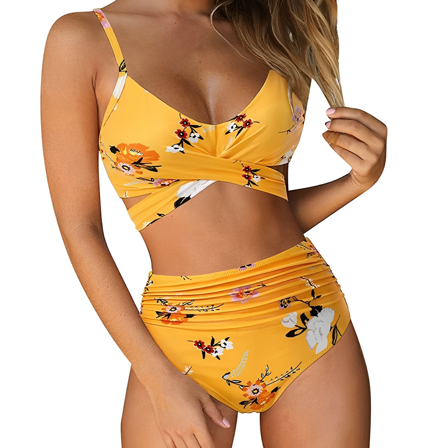 Jayah - Bikini femme à taille haute