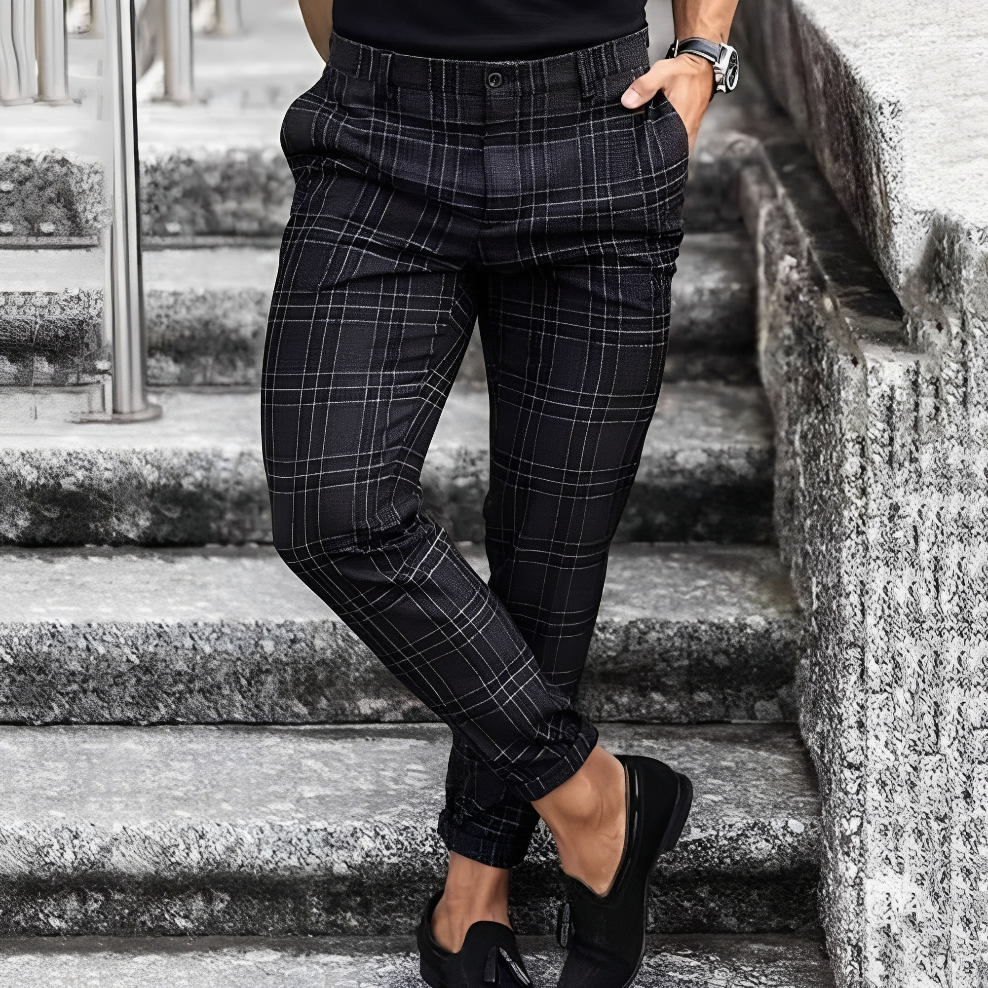 Elezer - Pantalon estival décontracté pour homme