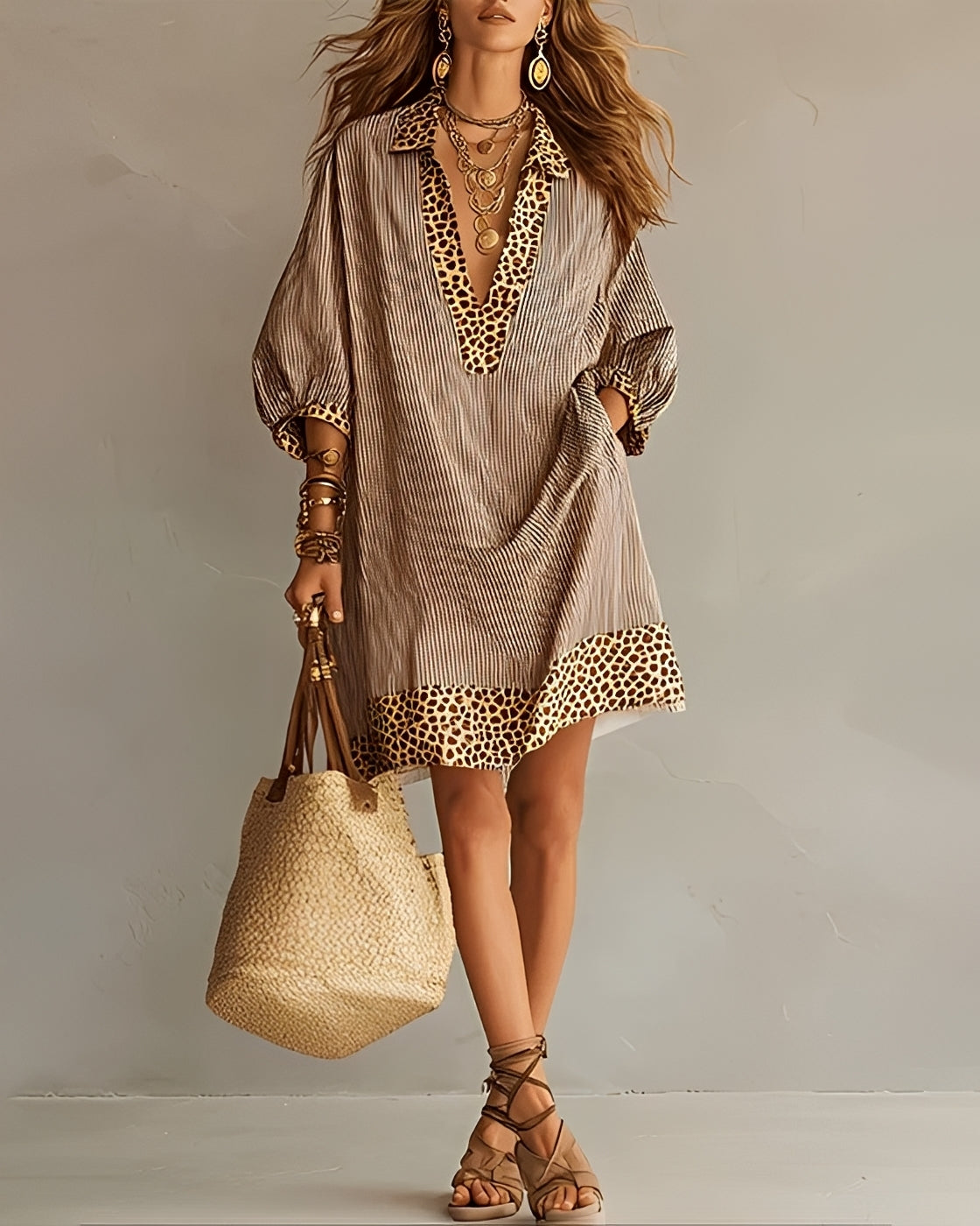 Abbie - Robe Élégante avec Panneaux Doux