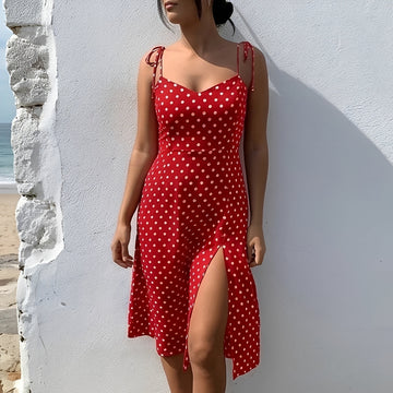 Ryley - Robe Midi Élégante à Pois