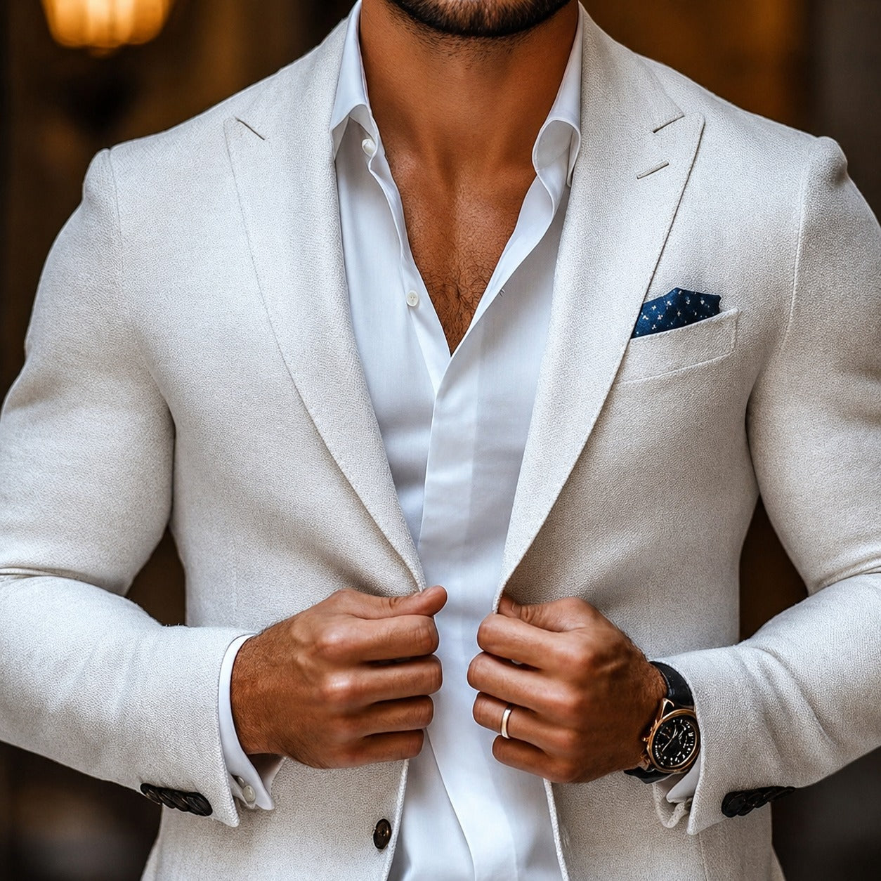 Loui - Blazer chic à double bouton avec col
