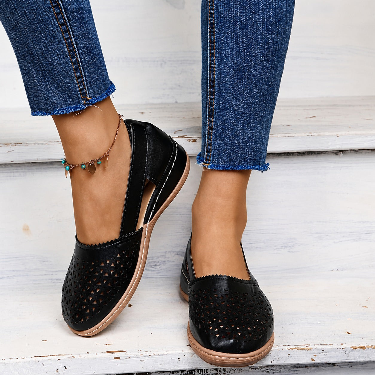 Tegan - Sandales tendance avec un design