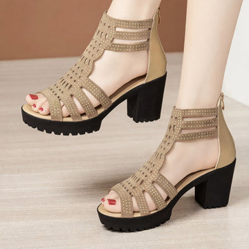 Krishan - Sandales à Talons Tendance