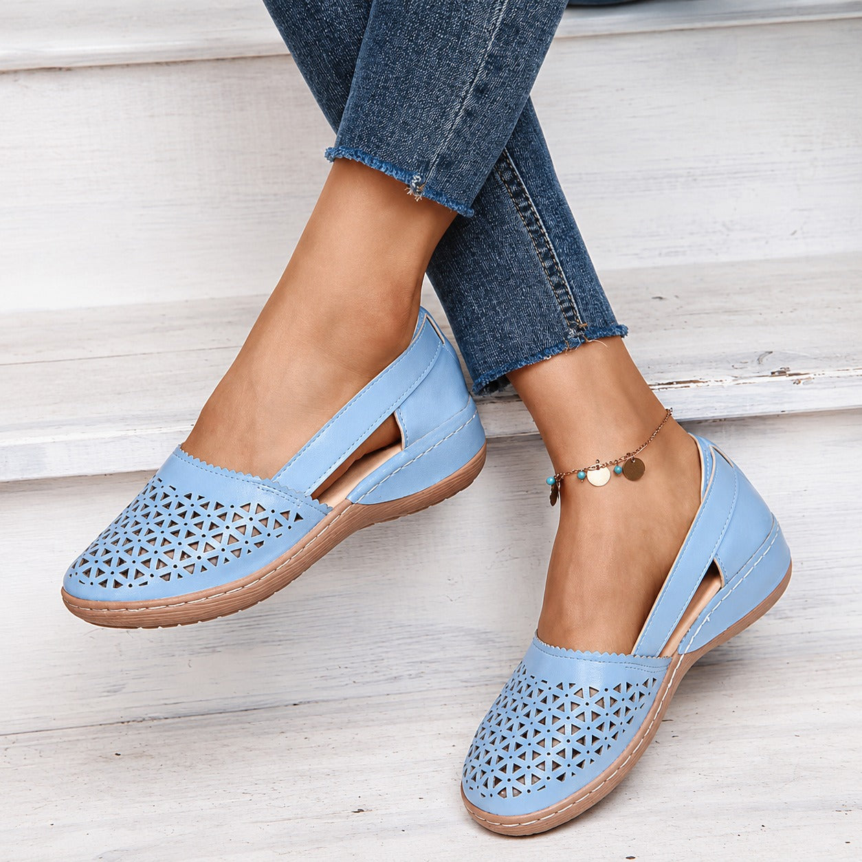 Tegan - Sandales tendance avec un design