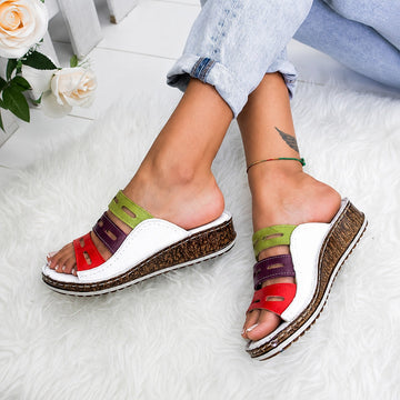 Christina - Sandales Confort Multicouleur