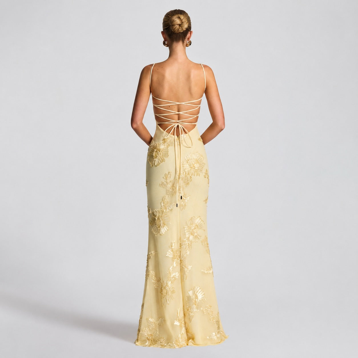 Norma - Robe Maxi Élegante avec Motifs Floraux