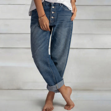 Kaden - Pantalon à taille haute et coupe droite