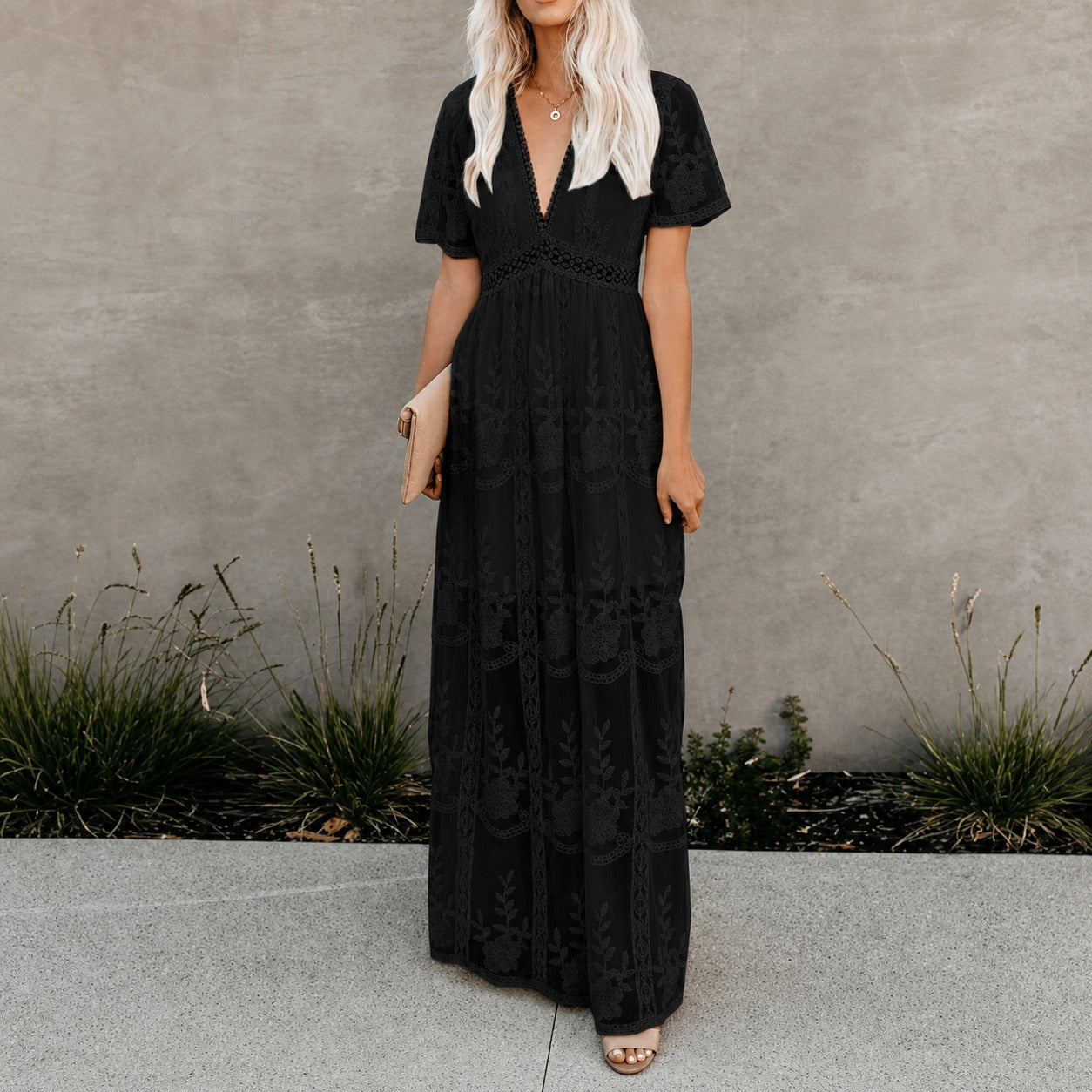 Alison - Robe Maxi Chic en Tissu Léger