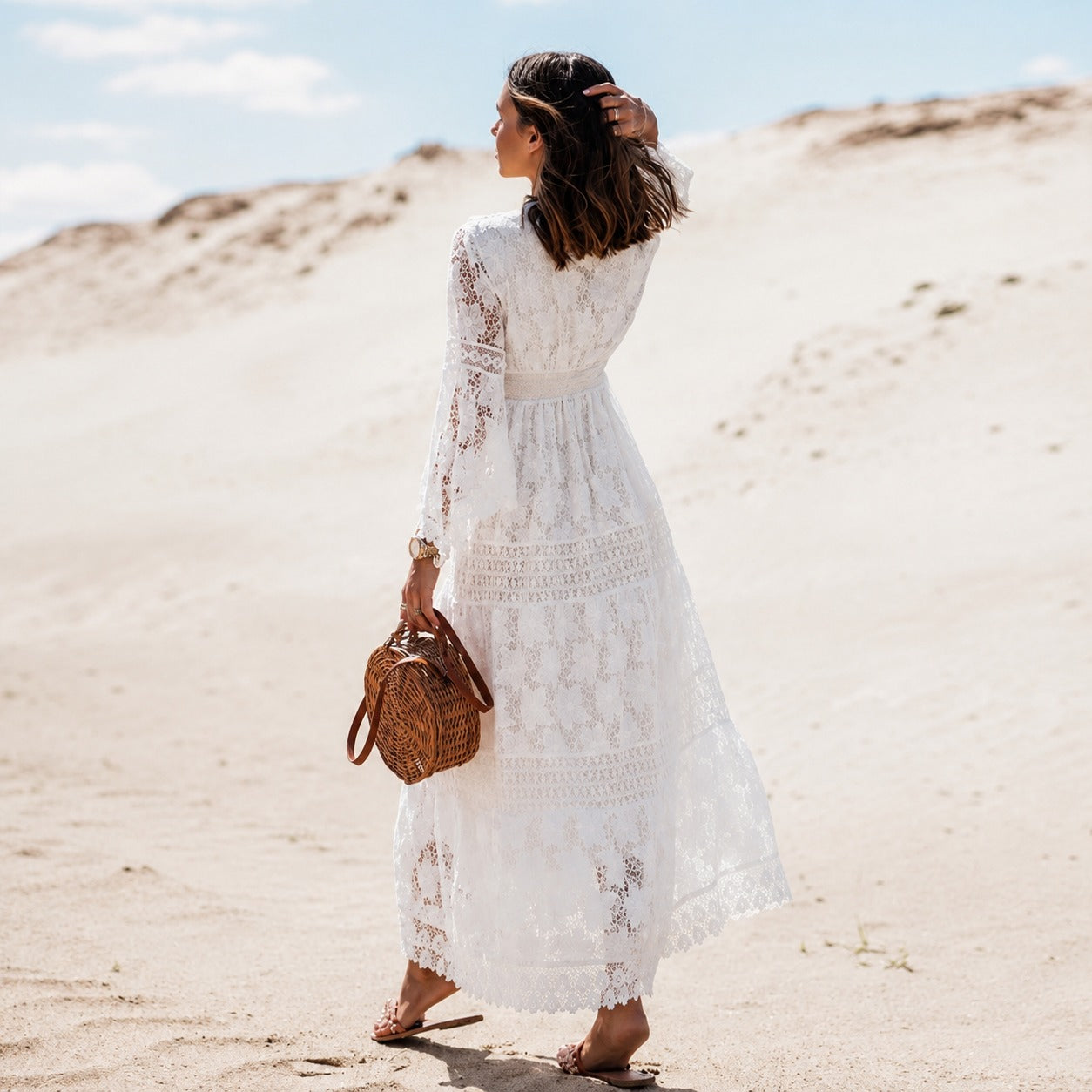 Betty - Robe longue élégante au style boho et fluide