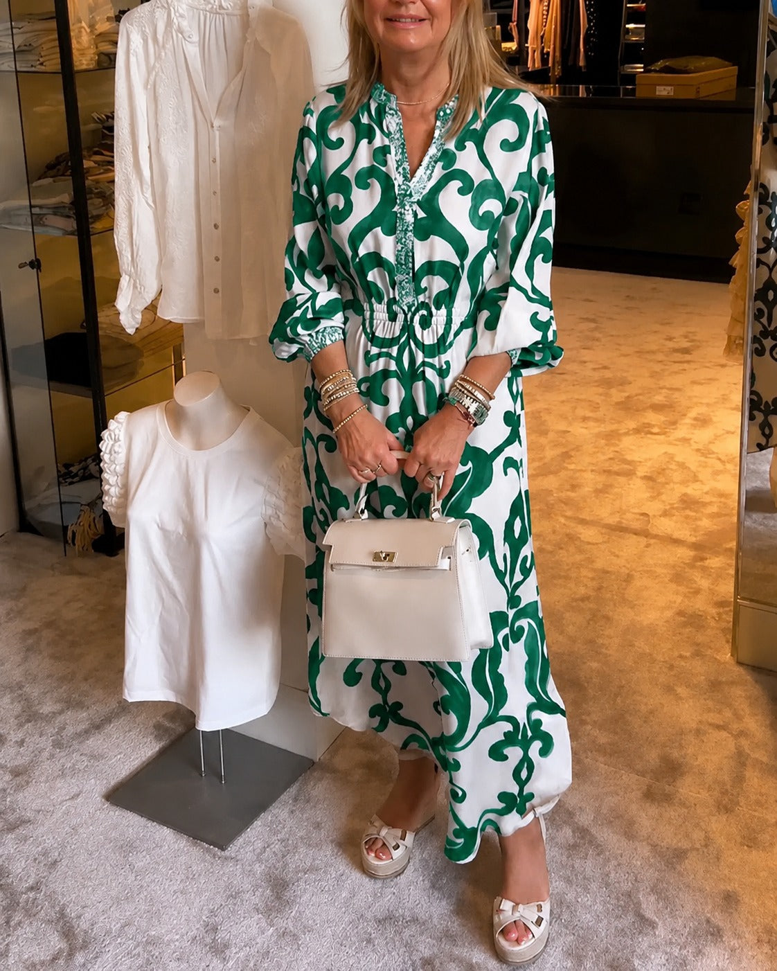 Daisie - Robe Chic à Col V Décontractée