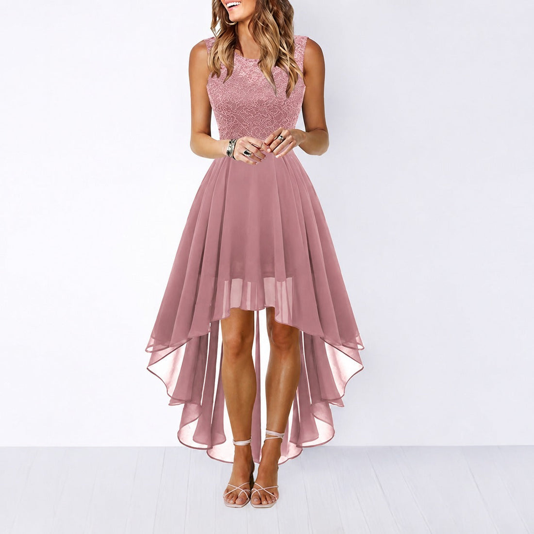 Airish - Robe Chic avec Coupe Asymétrique
