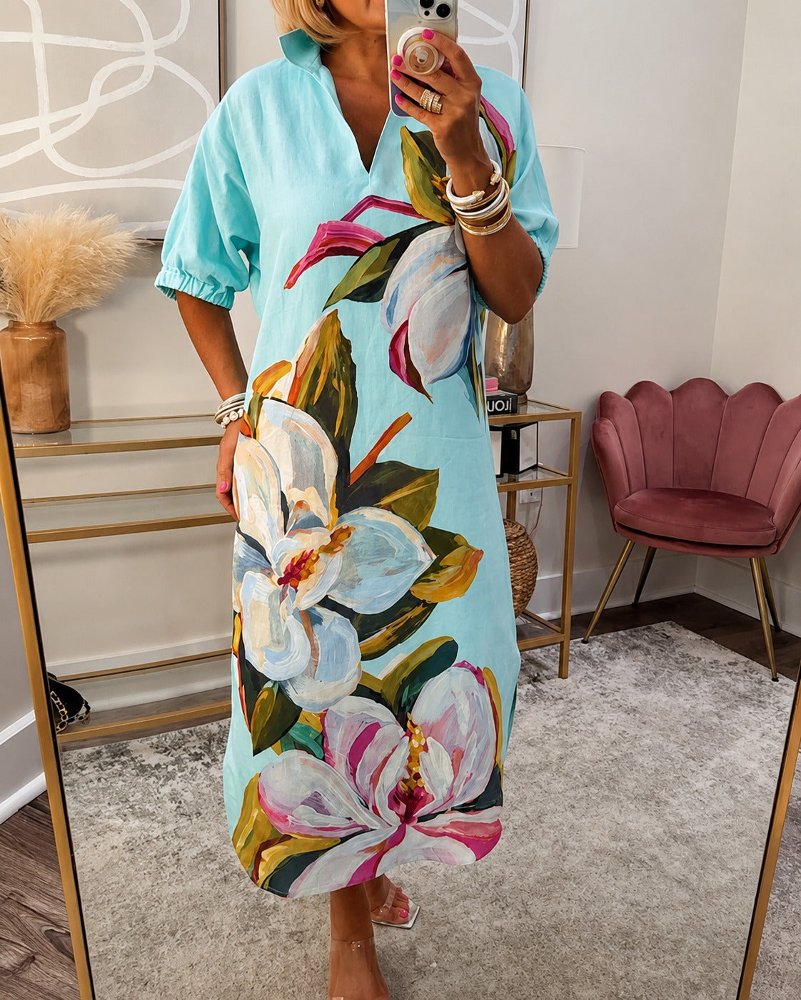 Myla - Robe Décontractée à Motifs Floraux
