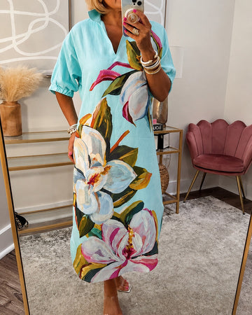 Myla - Robe Décontractée à Motifs Floraux