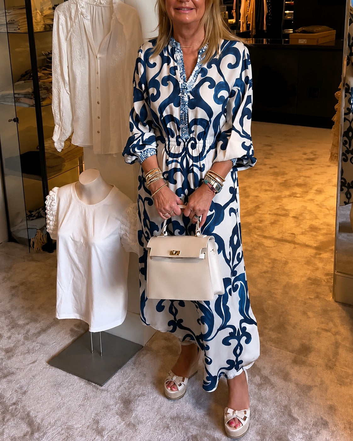 Daisie - Robe Chic à Col V Décontractée