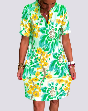 Pauline - Robe à Motifs Floraux