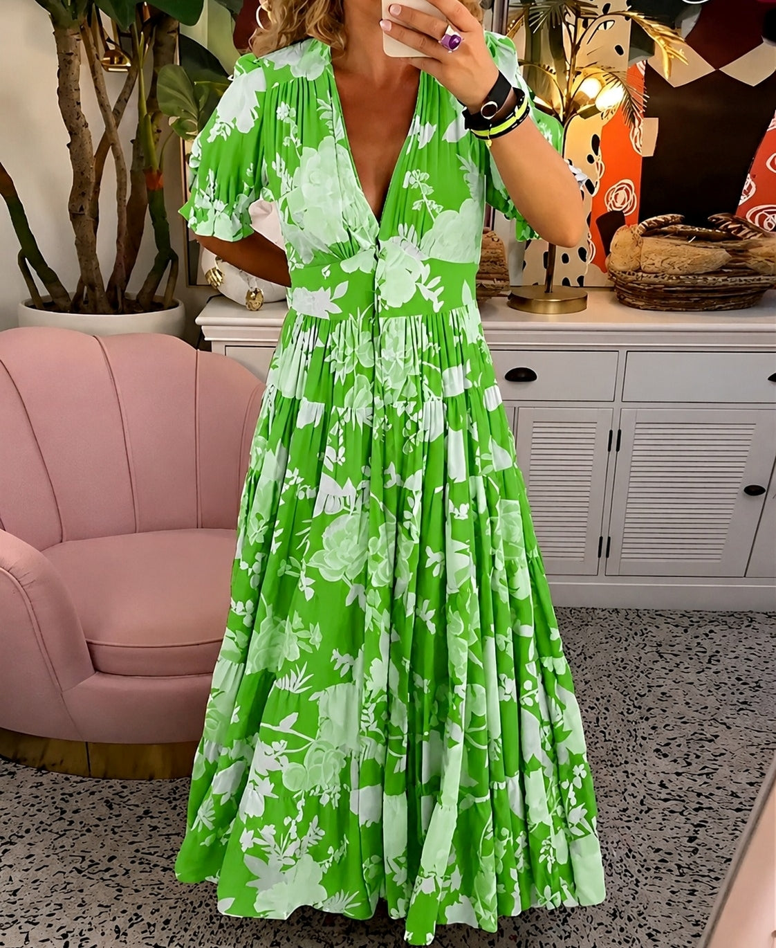 Emmie - Robe légère avec motifs floraux