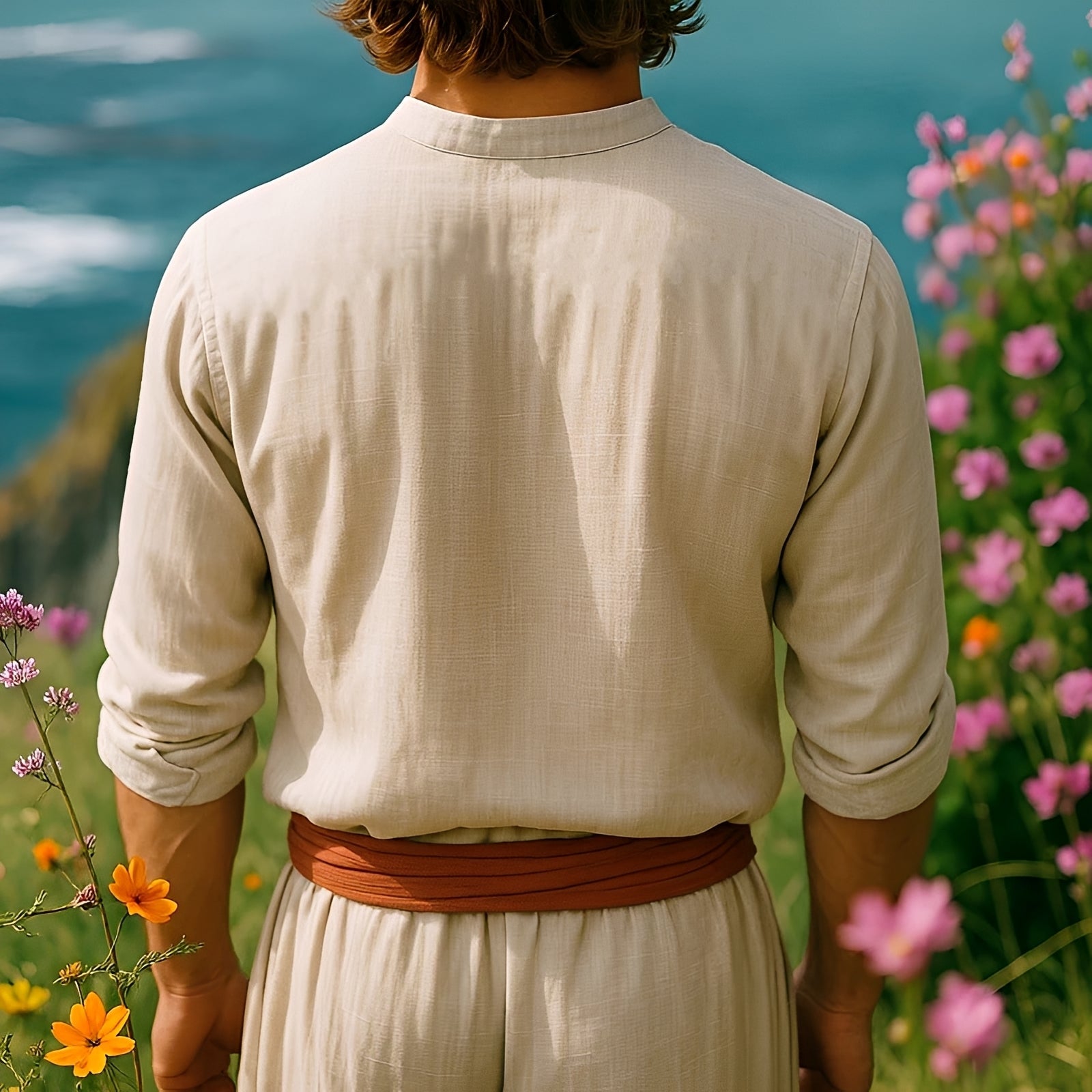 Benedict - Chemise stylée avec broderies et manches longues
