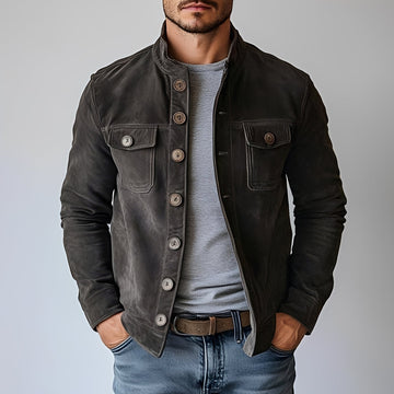 Lenard - Manteau élégant avec bouton unique