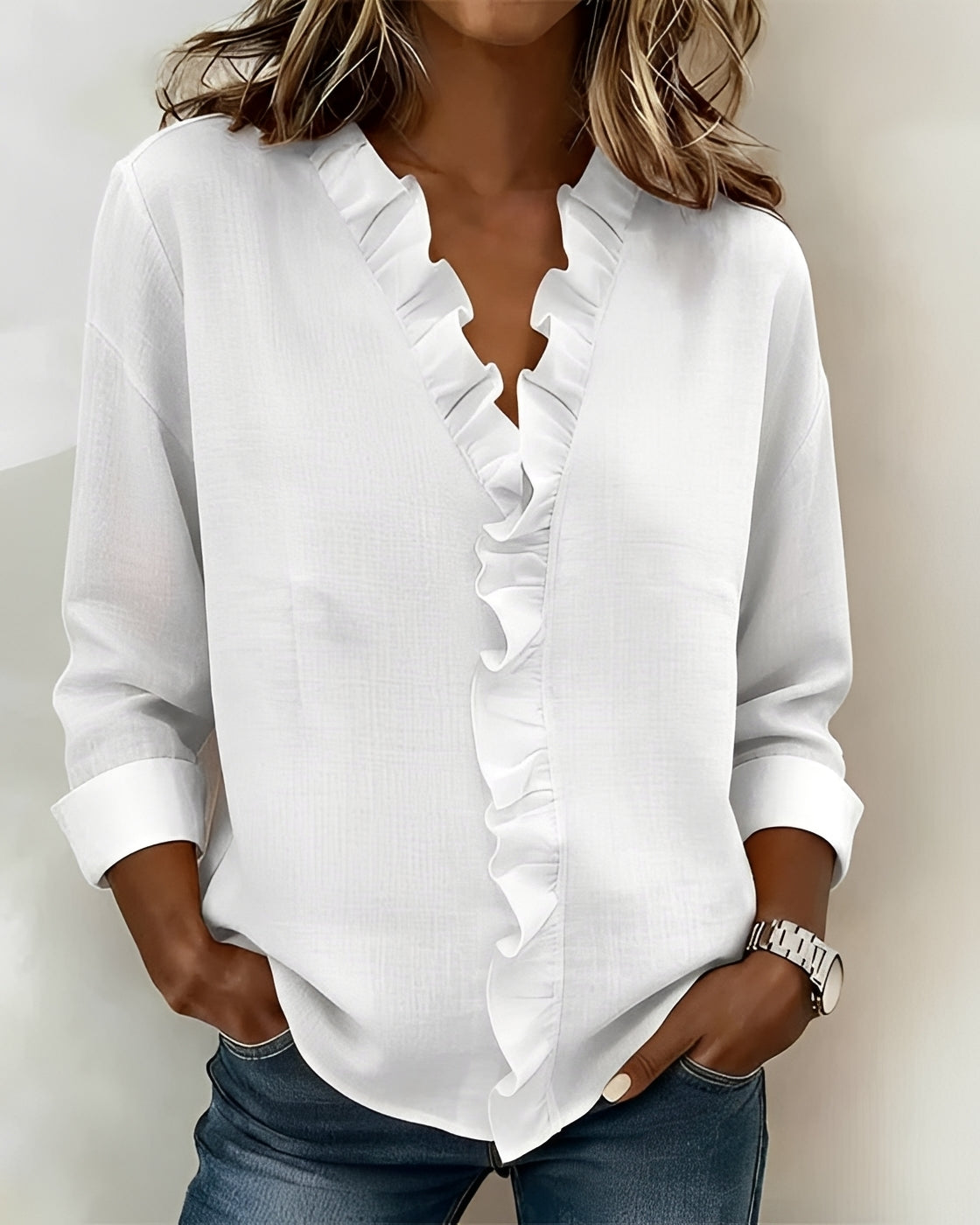 Samia - Blouse élégante à manches longues