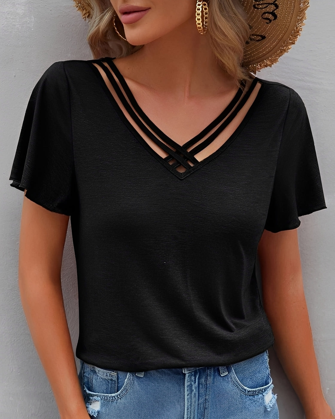 Sahil - Blouse Chic avec Volants
