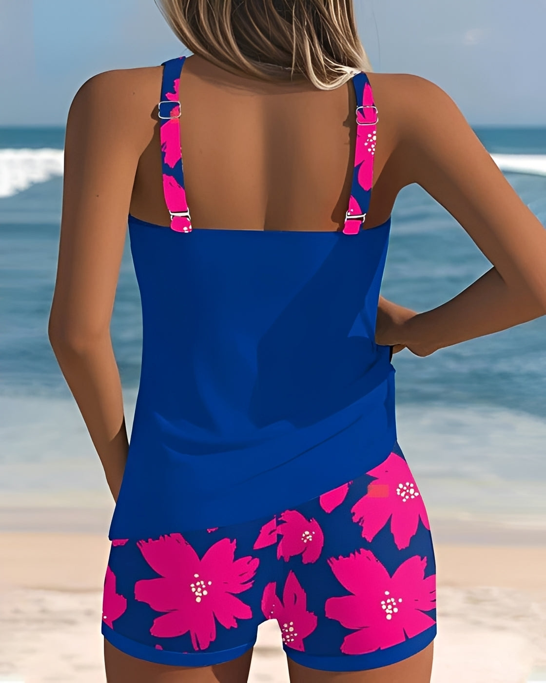 Mila - Bikini à fleurs Col U