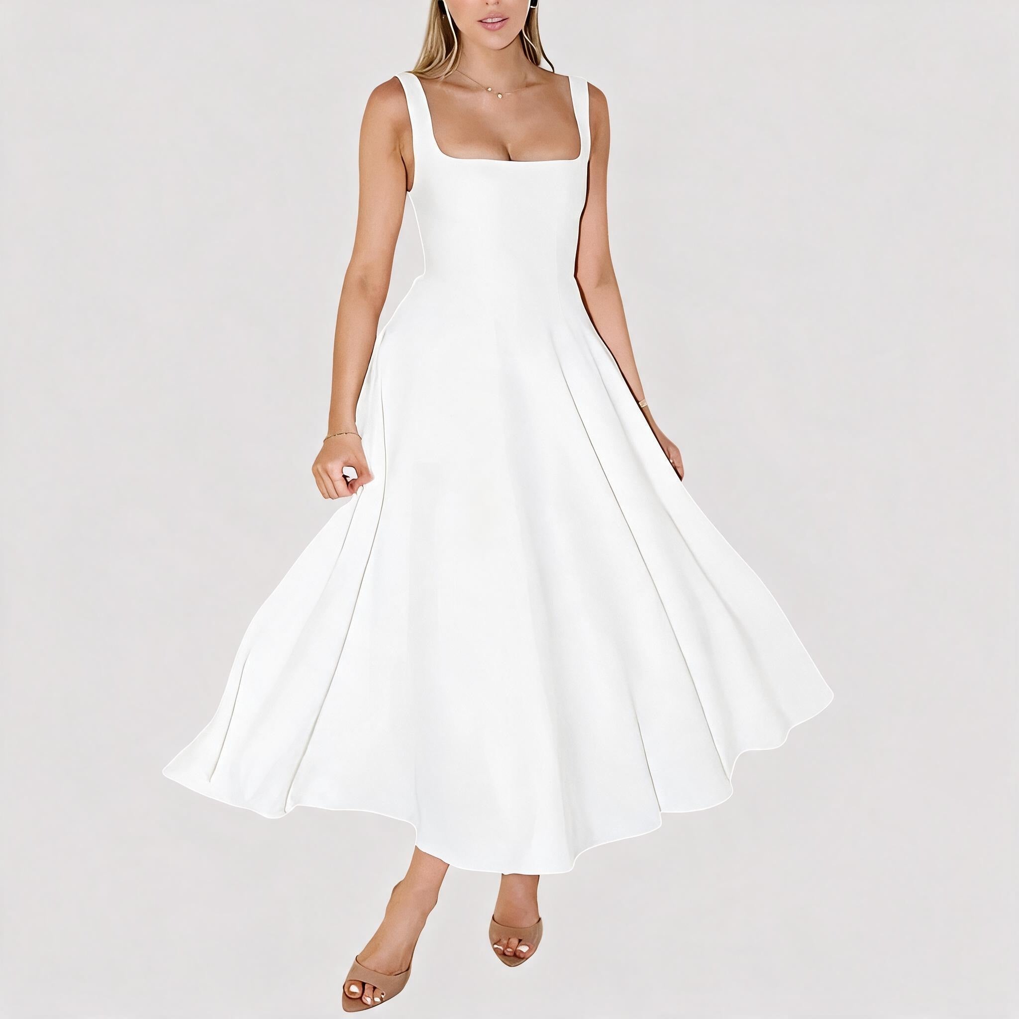 Blair - Robe Midi Élégante et Sobre