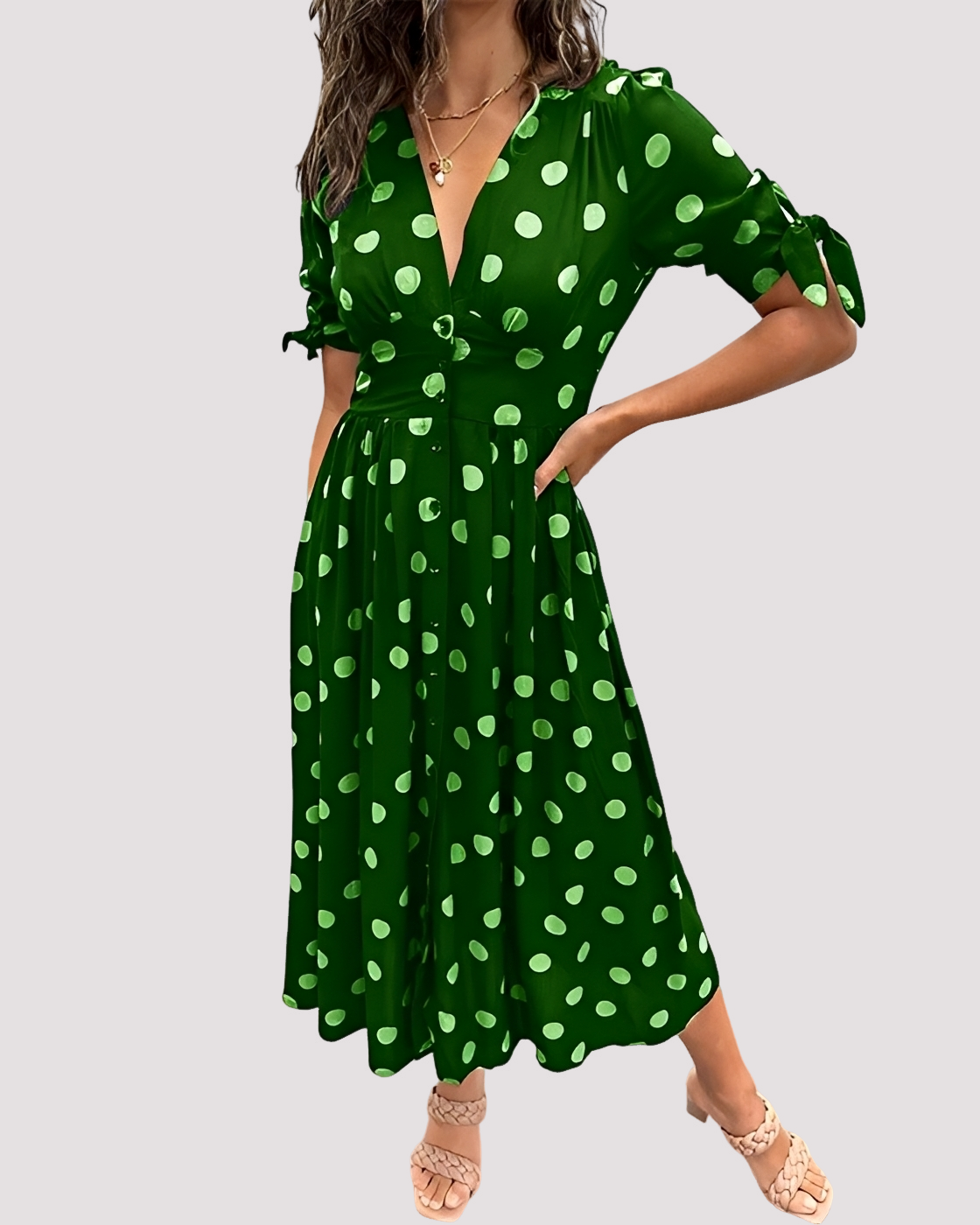 Nicole - Robe Chic à Pois
