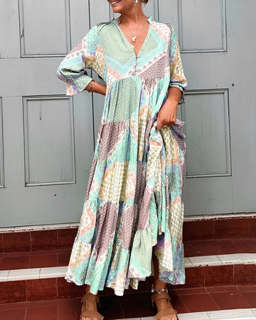 Kirsten - Robe Élegante avec Manches Longues
