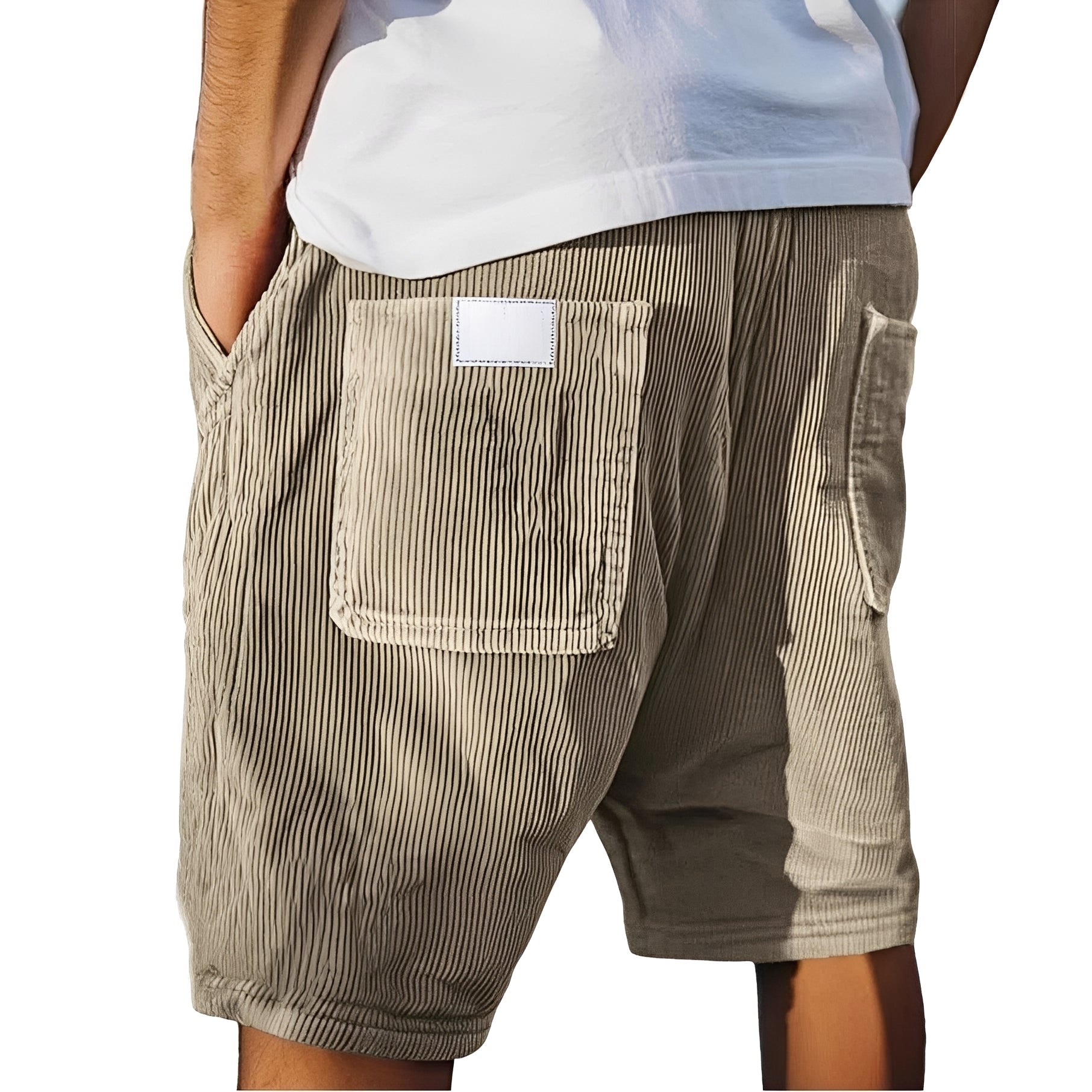 Ritchie - Shorts relax à texture nervurée