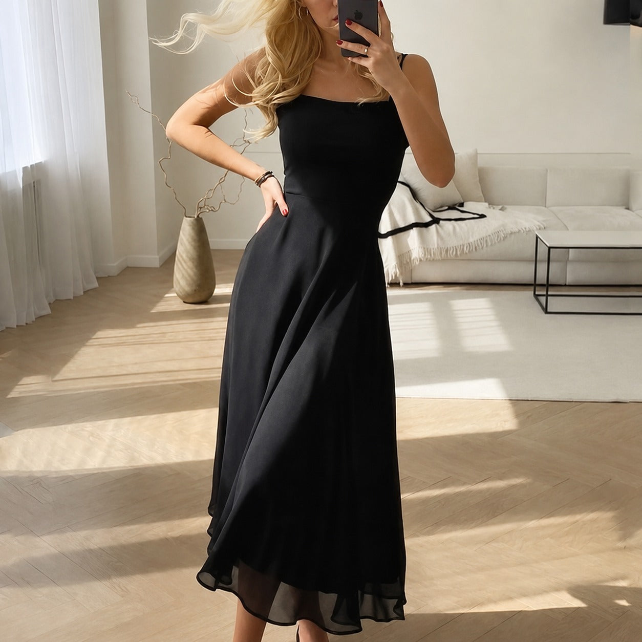 Eva - Robe chic sans manches