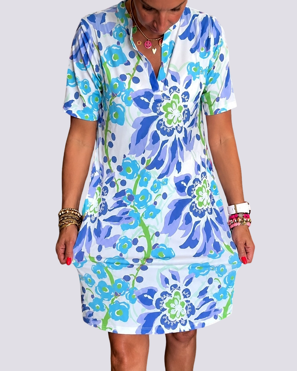 Pauline - Robe à Motifs Floraux
