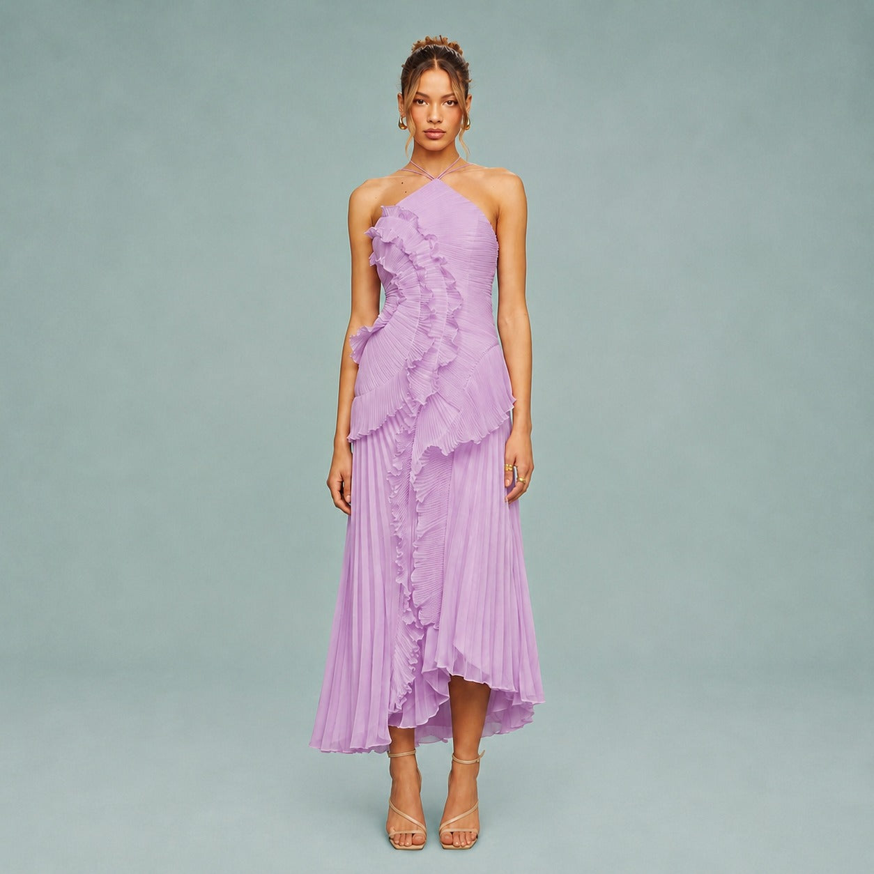 Roxan - Robe Longue avec Épaule Asymétrique