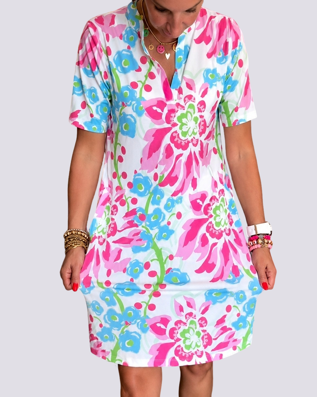Pauline - Robe à Motifs Floraux