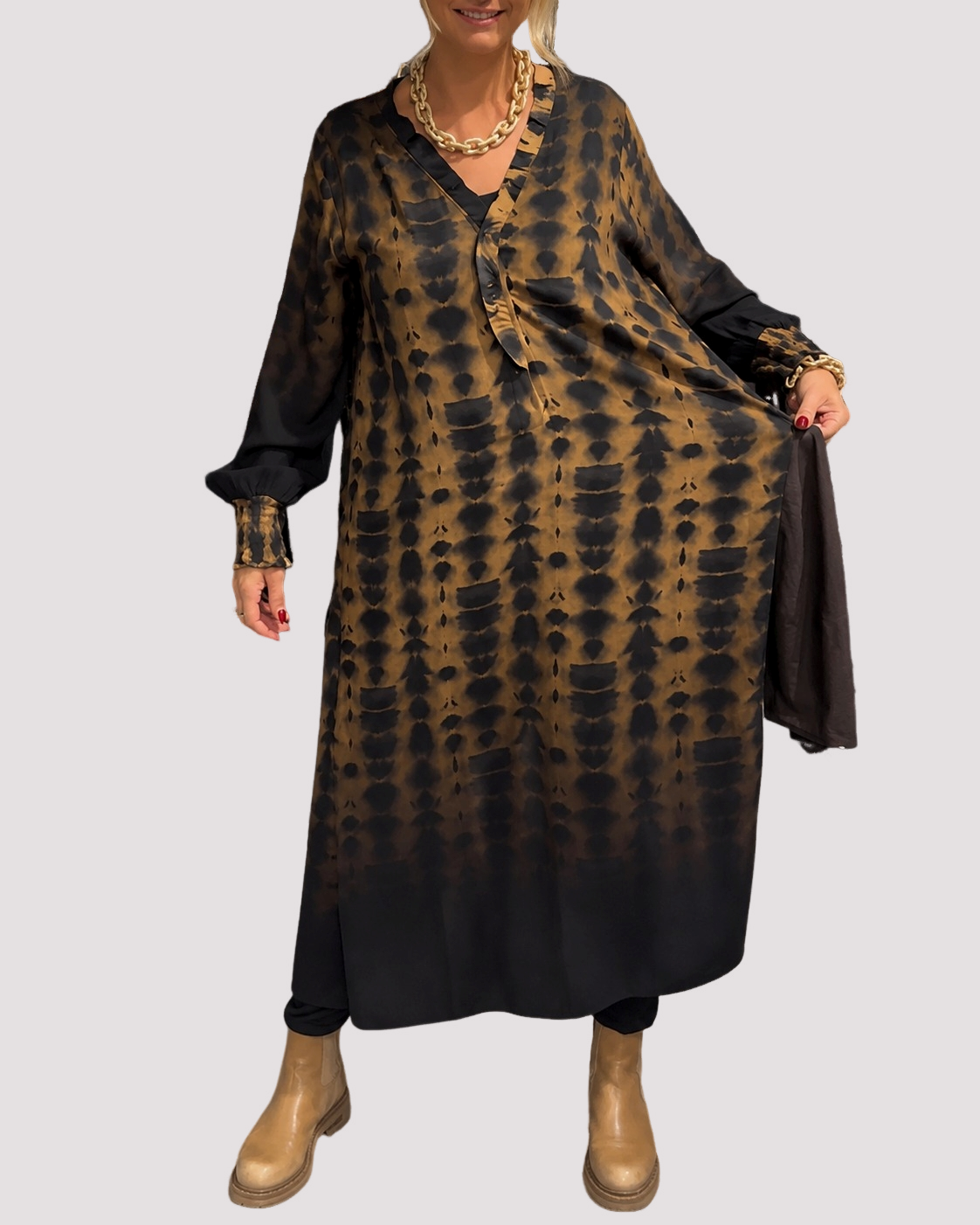 Susie - Robe à manches longues sophistiquée