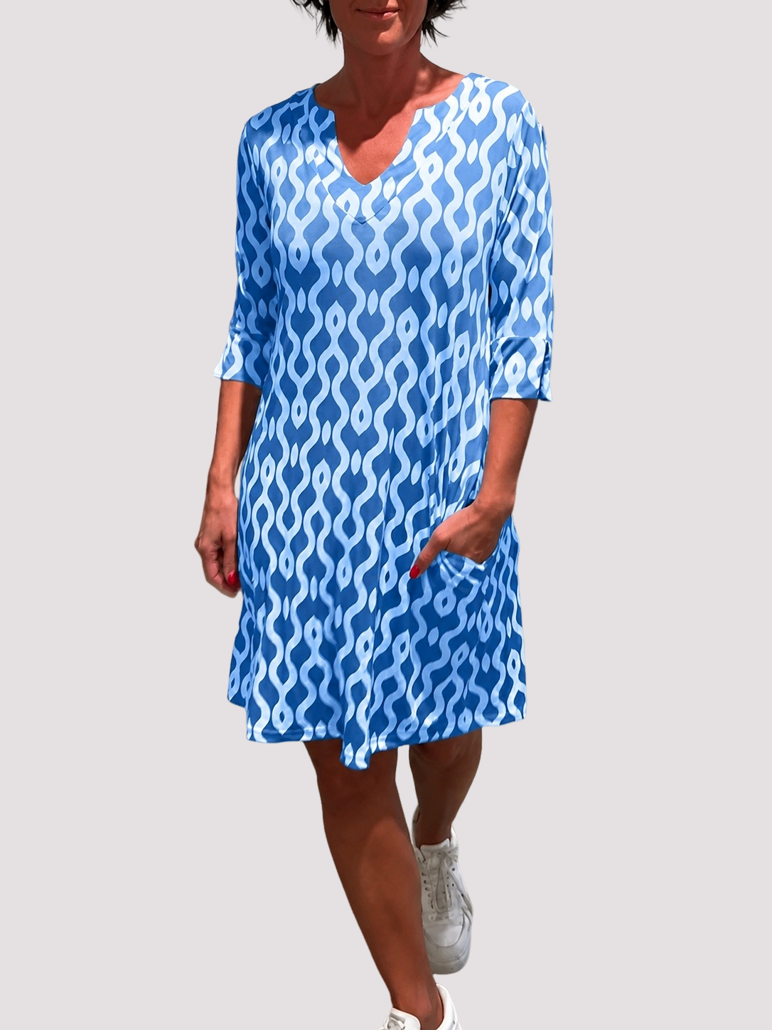 Jazmin - Robe Midi Évasée avec Volants
