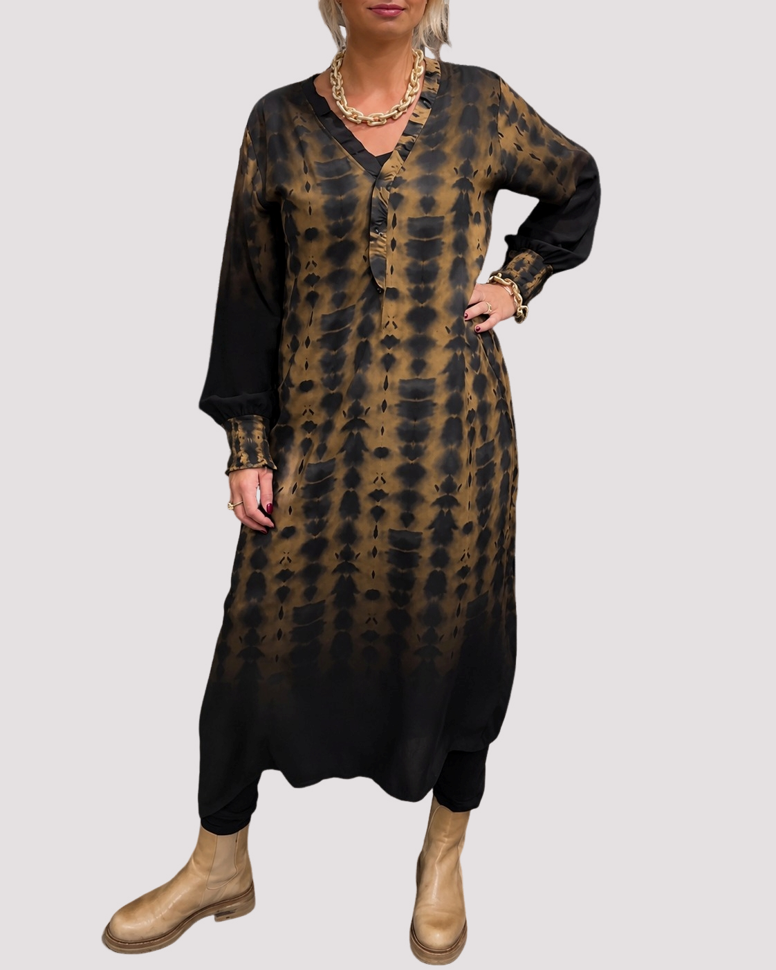 Susie - Robe à manches longues sophistiquée