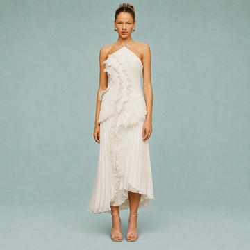 Roxan - Robe Longue avec Épaule Asymétrique