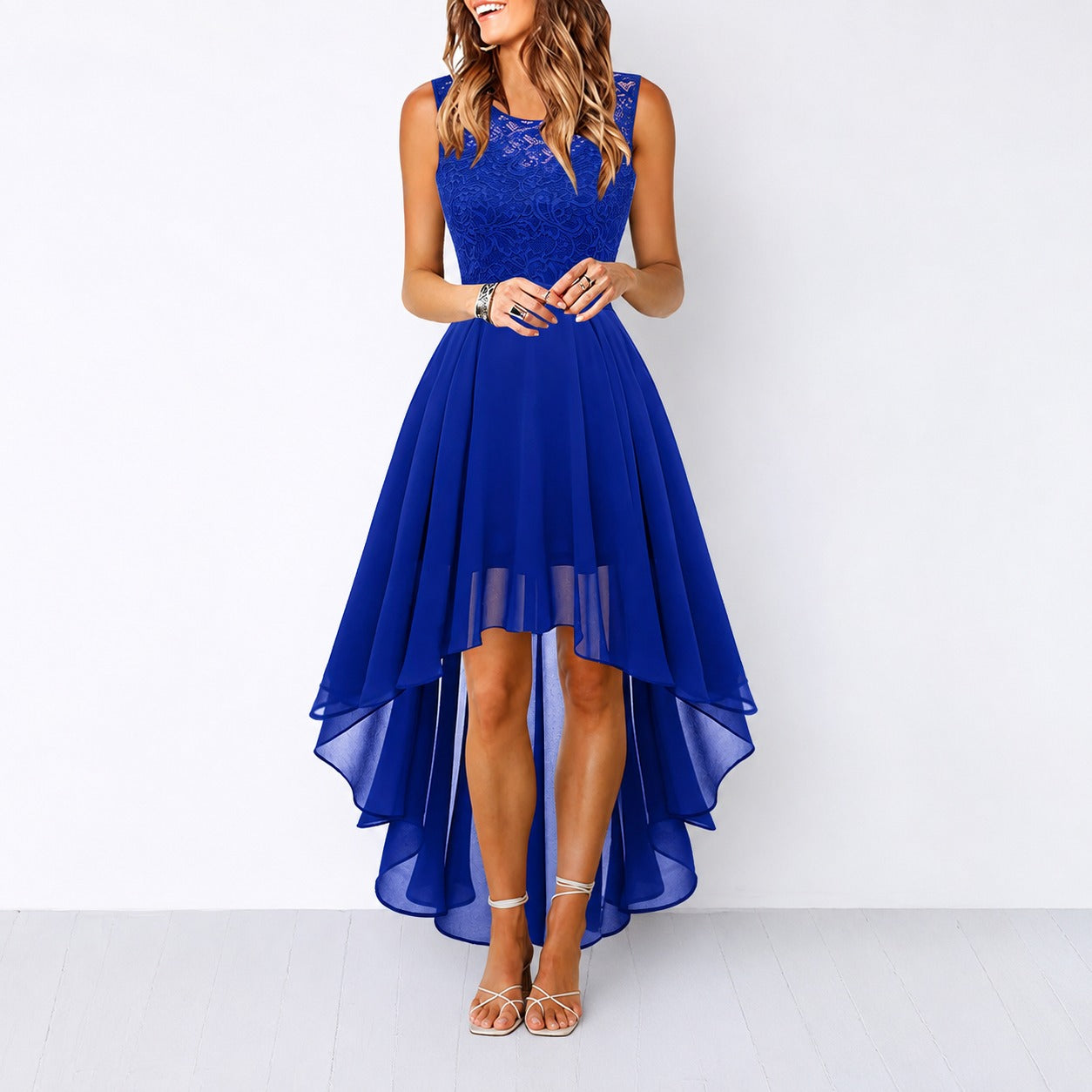 Airish - Robe Chic avec Coupe Asymétrique