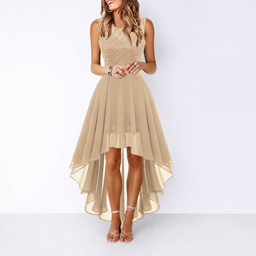 Airish - Robe Chic avec Coupe Asymétrique