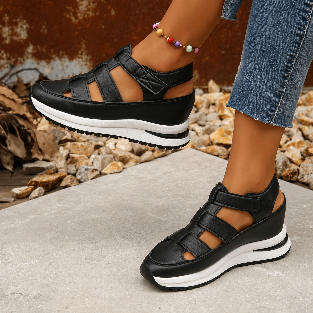 Nannie - Chaussures Confortables à Semelle Épaisse