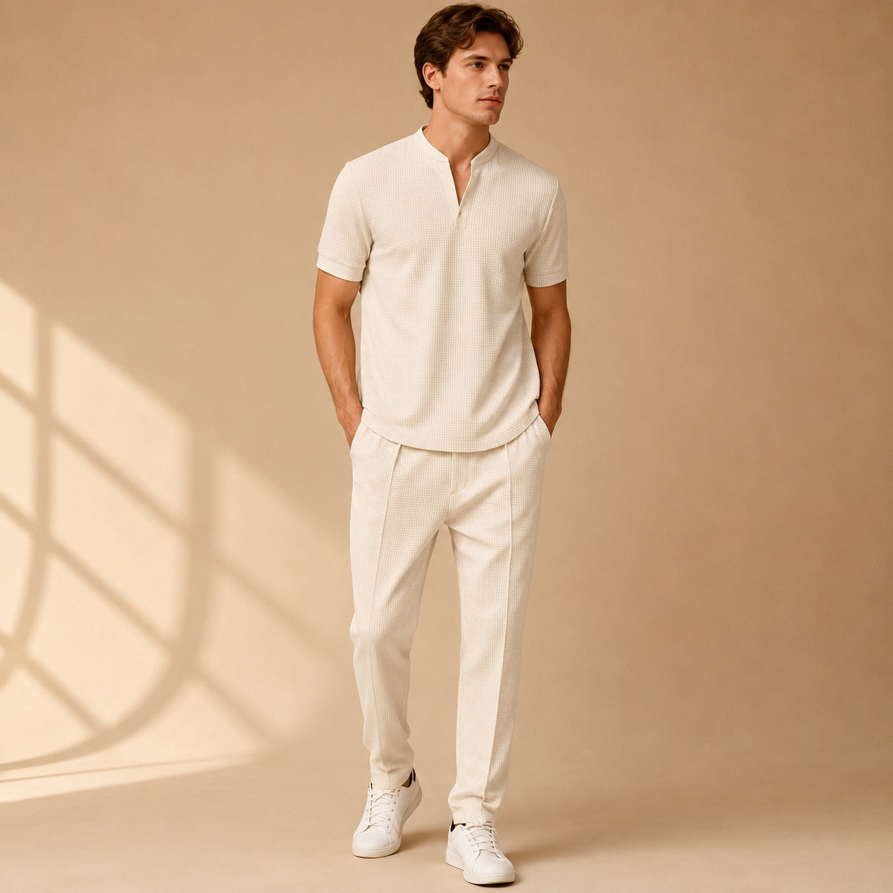 Howard - Ensemble Deux Pièces à Motif Texturé Simplicité