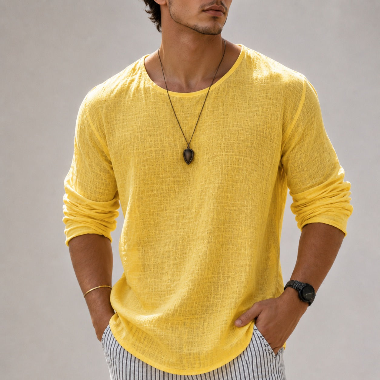 Zain - Chemise ample et relax avec manches longues