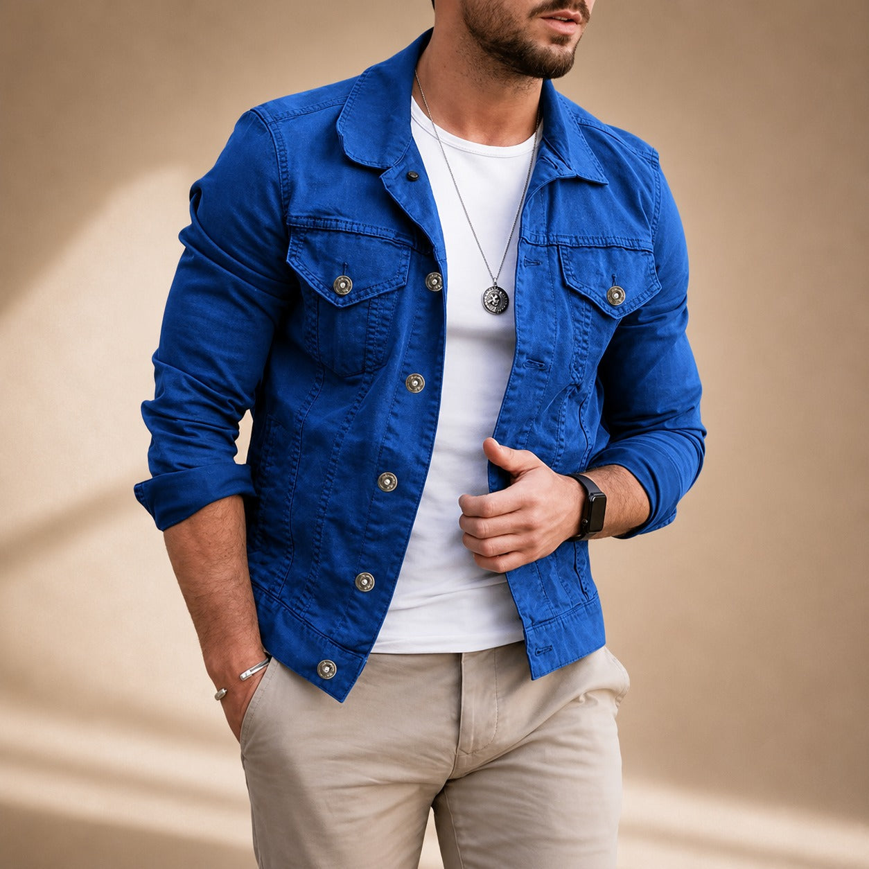 Kent - Blazer élégant en denim