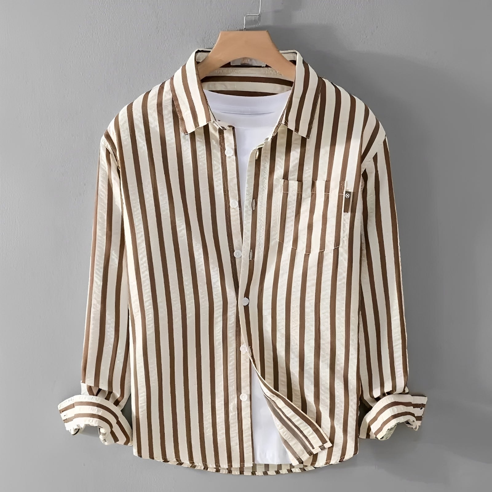 Paul - Chemise Décontractée à Rayures