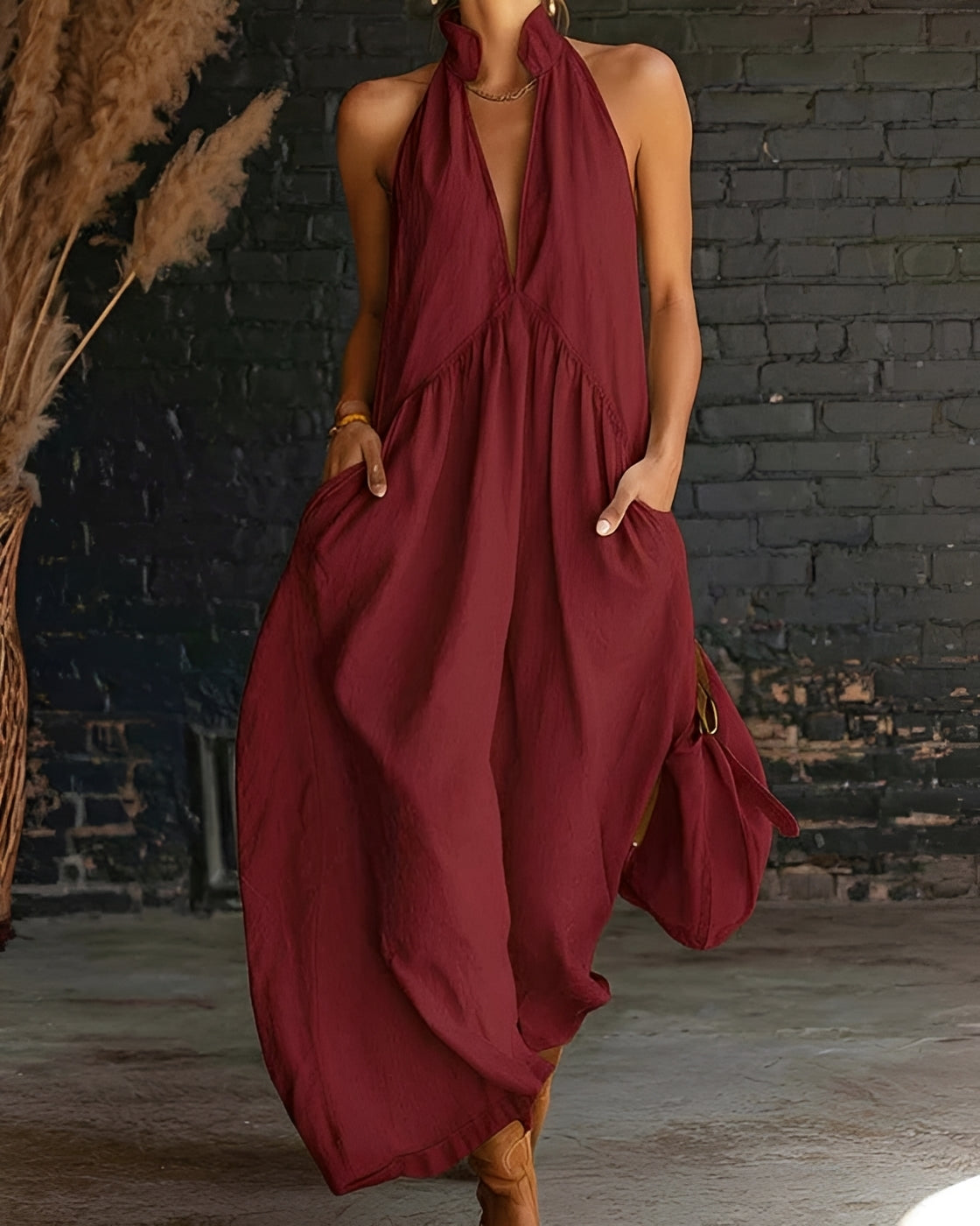 Briony - Élégante Robe Longue Sans Manches