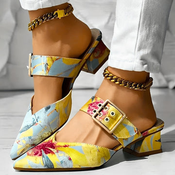 Aurora - Chaussures à Talons Larges Multicolores