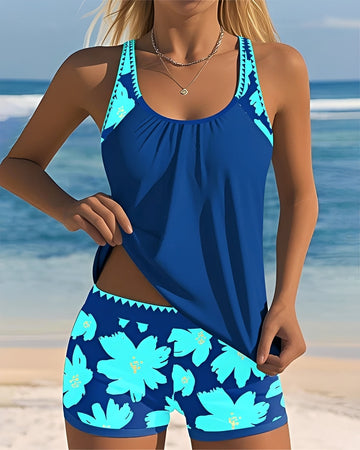 Mila - Bikini à fleurs Col U